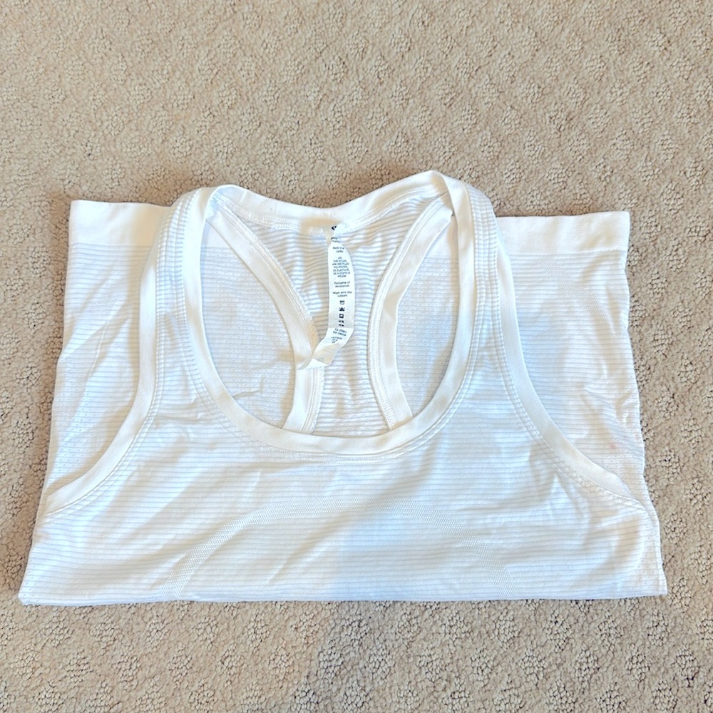Lululemon White Swiftly Tank